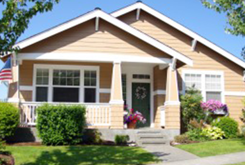 Exterior of a Bungalow Style Home